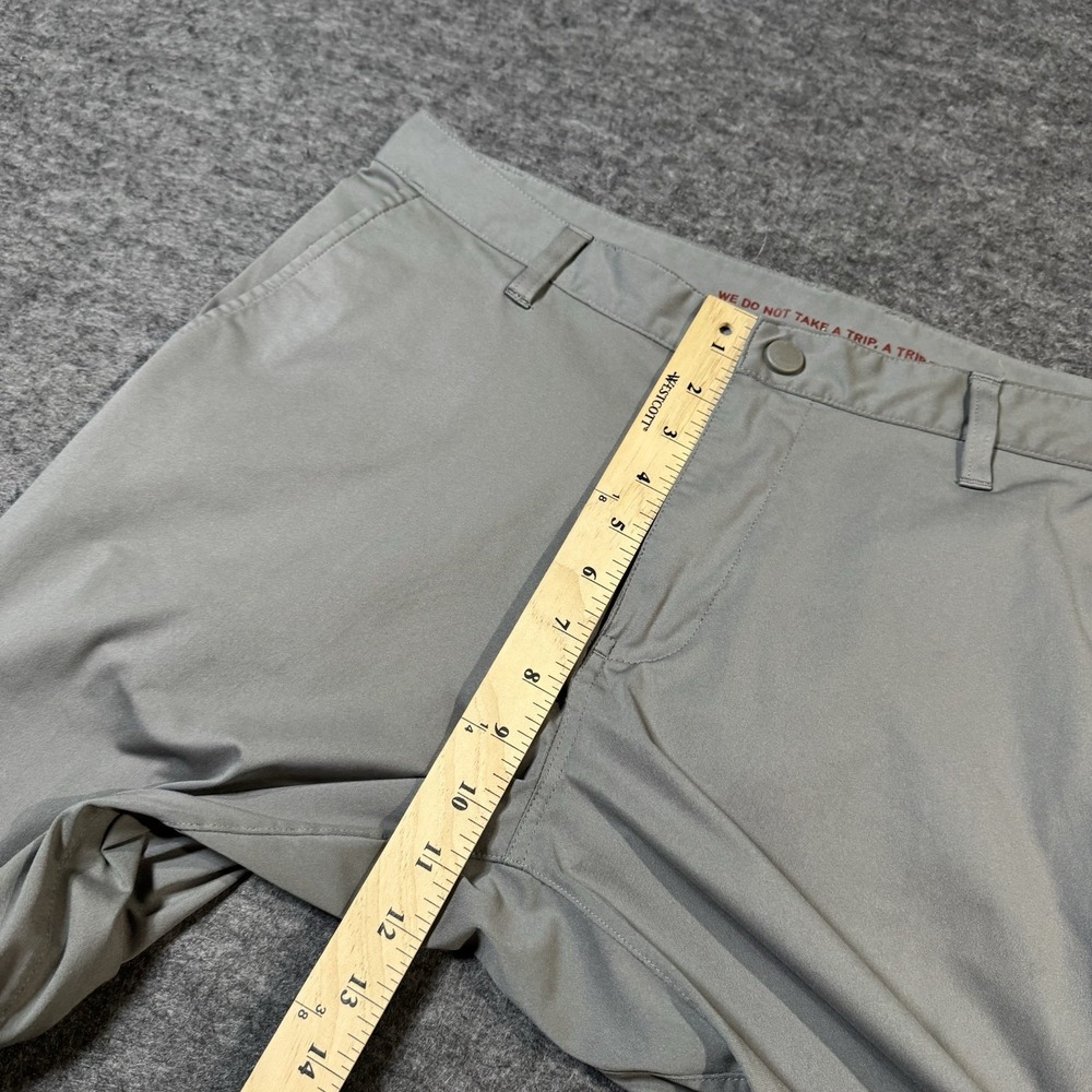 Rhone Commuter Pants Mens 34 Gray Classic Fit Performance Lightweight Golf Work - Picture 10 of 14